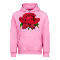 Fuchsia Pink Oklahoma Rose Illustrations Urban Hoodie - LillyAllenDesigns