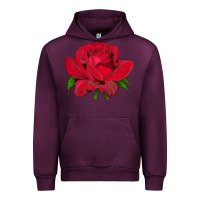 Mauve Wine Oklahoma Rose Illustrations Urban Hoodie - LillyAllenDesigns