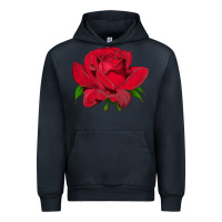 Navy Oklahoma Rose Illustrations Urban Hoodie - LillyAllenDesigns