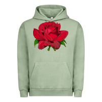 Pigment Oil Green Oklahoma Rose Illustrations Urban Hoodie - LillyAllenDesigns