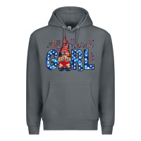 Rock all american girl with gnome Premium Hoodie - NancyCooperArtShop
