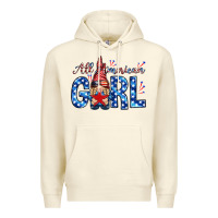 Sandshell all american girl with gnome Premium Hoodie - NancyCooperArtShop