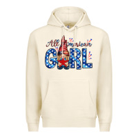 Tofu all american girl with gnome Premium Hoodie - NancyCooperArtShop