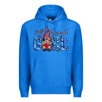 True Royal all american girl with gnome Premium Hoodie - NancyCooperArtShop
