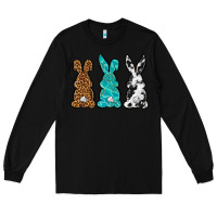 Black Western Happy Easter peeps Long Sleeve Tee - Neo Western
