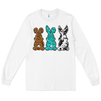 White Western Happy Easter peeps Long Sleeve Tee - Neo Western