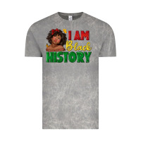 Cloud Rock i am black history with afro black girl Vintage Tee - texasbilliewilder