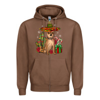 Chestnut Chihuahua Christmas Zipper Hoodie - JahusDesignShop