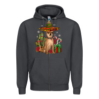 Smoke Chihuahua Christmas Zipper Hoodie - JahusDesignShop