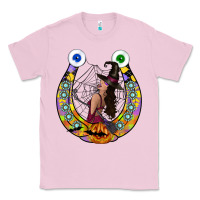 Bubblegum Pink Halloween Horseshoe Classic Tee - CowhideDigitalArt