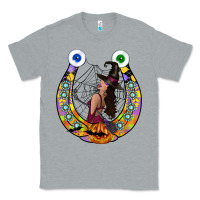 Heather Grey Halloween Horseshoe Classic Tee - CowhideDigitalArt
