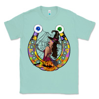 Seafoam Halloween Horseshoe Classic Tee - CowhideDigitalArt