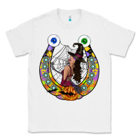 White Halloween Horseshoe Classic Tee - CowhideDigitalArt