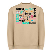 Mushroom nurse Heavyweight Sweatshirt - MaliasSmallBusiness