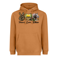 Meerkat peace love rhino Heavyweight Hoodie - LillyAllenDesigns