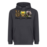 Smoke peace love rhino Heavyweight Hoodie - LillyAllenDesigns