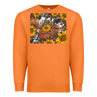 Carrot sunflowers cowhide leopard mousepad Premium Sweatshirt - Jasminsmagicworld