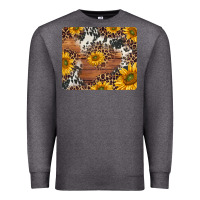 Charcoal Heather sunflowers cowhide leopard mousepad Premium Sweatshirt - Jasminsmagicworld