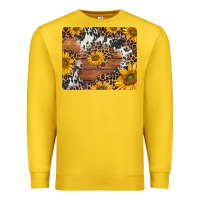 Lemon sunflowers cowhide leopard mousepad Premium Sweatshirt - Jasminsmagicworld