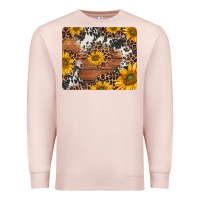 Pale Pink sunflowers cowhide leopard mousepad Premium Sweatshirt - Jasminsmagicworld