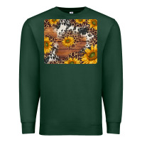 Sports Green sunflowers cowhide leopard mousepad Premium Sweatshirt - Jasminsmagicworld