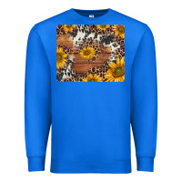 True Royal sunflowers cowhide leopard mousepad Premium Sweatshirt - Jasminsmagicworld