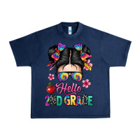 Navy hello second grade kid Urban Heavy Tee - texasbilliewilder