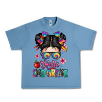Pebble Blue hello second grade kid Urban Heavy Tee - texasbilliewilder