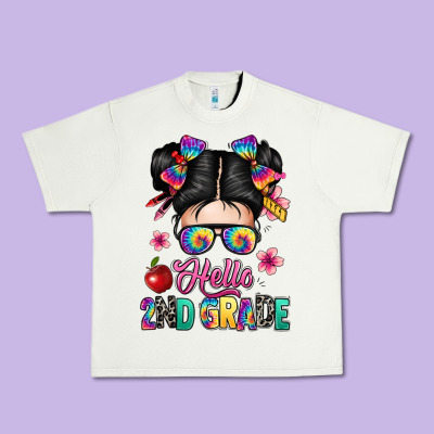 Hello Second Grade Kid Urban Heavy Tee Designed By Texasbilliewilder