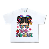 White hello second grade kid Urban Heavy Tee - texasbilliewilder