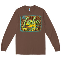 Chestnut the lake is my happy place Long Sleeve Tee - HRA Design Shop