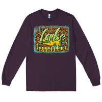 Plum the lake is my happy place Long Sleeve Tee - HRA Design Shop