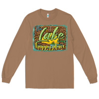 Toasted Coconut the lake is my happy place Long Sleeve Tee - HRA Design Shop