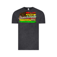 Vintage Black juneteenth 1865 with crown flag Vintage Tee - texasbilliewilder