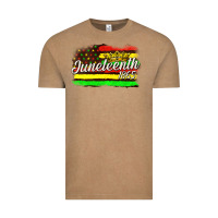 Juneteenth 1865 With Crown Flag Vintage Tee | Teevron
