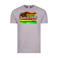 Vintage Zinc juneteenth 1865 with crown flag Vintage Tee - texasbilliewilder