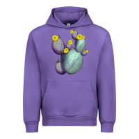Tulip Opunthia Santa Rita Cactus Urban Hoodie - LillyAllenDesigns