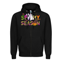 Black spooky season Zipper Hoodie - AdoDesignShop