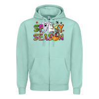 Seafoam spooky season Zipper Hoodie - AdoDesignShop