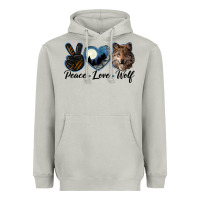 Moon Dust peace love wolf head Heavyweight Hoodie - LillyAllenDesigns