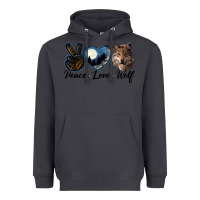 Smoke peace love wolf head Heavyweight Hoodie - LillyAllenDesigns