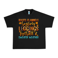 Black boots flannels bonfires leggins football Urban Heavy Tee - Zillion Design Studio