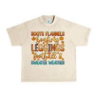 Sandshell boots flannels bonfires leggins football Urban Heavy Tee - Zillion Design Studio