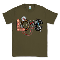 Army Green love nurse Classic Tee - SublimationCraftShop