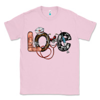 Bubblegum Pink love nurse Classic Tee - SublimationCraftShop