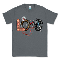 Charcoal Heather love nurse Classic Tee - SublimationCraftShop