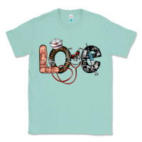 Seafoam love nurse Classic Tee - SublimationCraftShop
