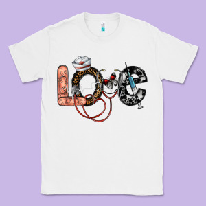 Love Nurse Classic Tee Designed By Sublimationcraftshop