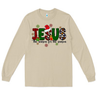 Mushroom jesus the season for the season Long Sleeve Tee - CowhideDigitalArt