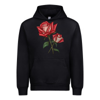 Black Love Rose Urban Hoodie - LillyAllenDesigns